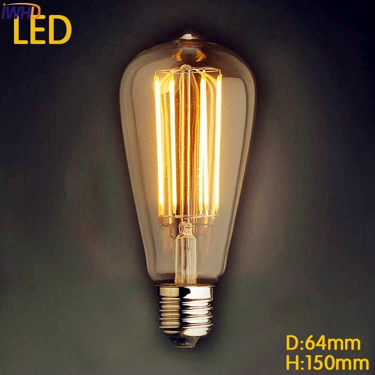 IWHD-LED Bombilla Ʈ    E27 St64 ..